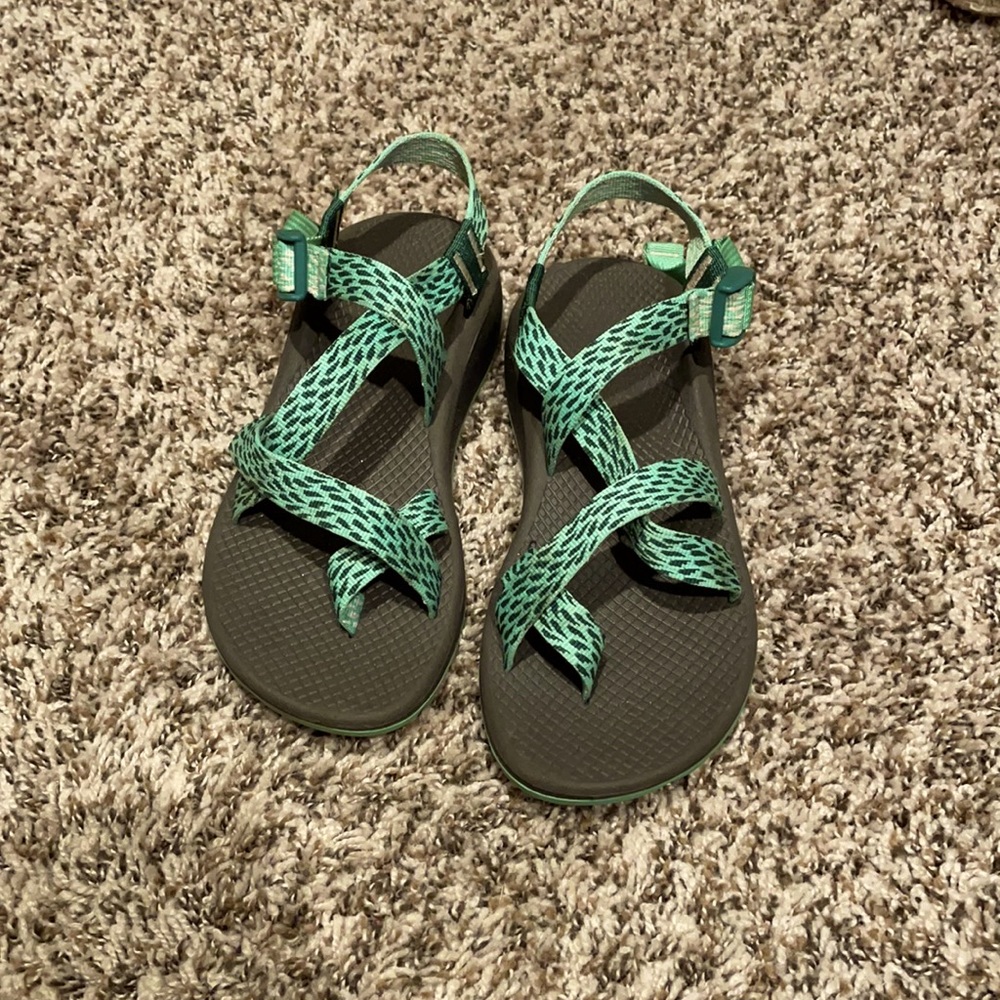 Adorable Green Chacos!
